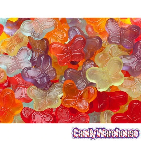 Albanese Gummy Butterflies Assortment - Mini: 5LB Bag 2 Albanese Gummy Butterflies Assortment - Mini: 5LB Bag - Image 2