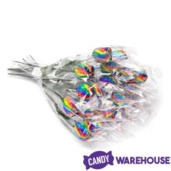 Albert's Foiled Milk Chocolate Roses - Rainbow: 20-Piece Bouquet -Best Candy Store albert s foiled milk chocolate roses rainbow 20 piece bouquet candy warehouse 3