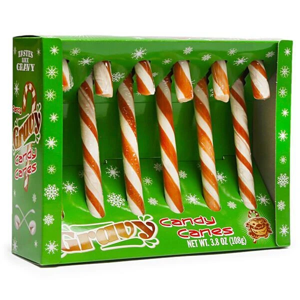 Archie McPhee Gravy Candy Canes: 6-Piece Box 1 Archie McPhee Gravy Candy Canes: 6-Piece Box