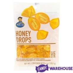 Arcor Honey Drops Hard Candy: 6-Ounce Bag -Best Candy Store arcor honey drops hard candy 6 ounce bag candy warehouse 3