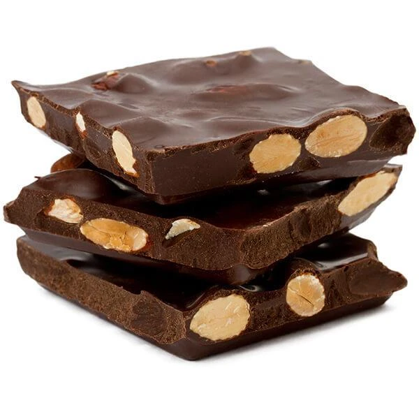 Asher's Dark Chocolate Almond Bark: 6LB Box 1 Asher's Dark Chocolate Almond Bark: 6LB Box