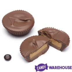Asher's Giant Chocolate Peanut Butter Caramel Cups: 24-Piece Box -Best Candy Store asher s giant chocolate peanut butter caramel cups 24 piece box candy warehouse 3