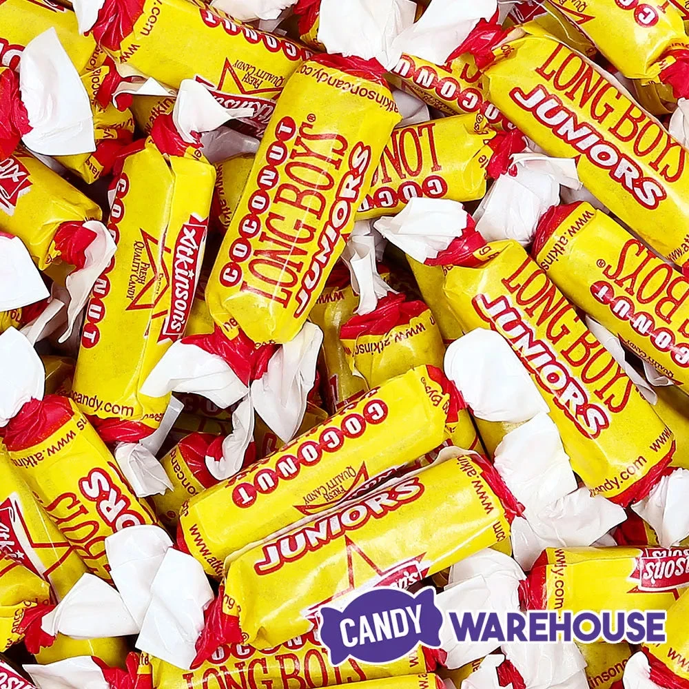Atkinson Coconut Long Boys Juniors Candy: 160-Piece Tub 2 Atkinson Coconut Long Boys Juniors Candy: 160-Piece Tub - Image 2