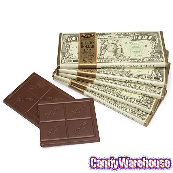 Bartons Million Dollar Milk Chocolate Candy Bars: 12-Piece Box 4 Bartons Million Dollar Milk Chocolate Candy Bars: 12-Piece Box - Image 4