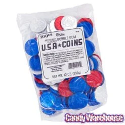 Bee International Patriotic USA Bubble Gum Coins: 100-Piece Bag -Best Candy Store bee international patriotic usa bubble gum coins 100 piece bag candy warehouse 4 7f9d03cf d3d2 4d0b 9e86 10103555666f