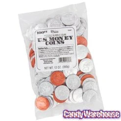 Bee International Silver And Copper Foiled Bubble Gum Coins: 100-Piece Bag -Best Candy Store bee international silver and copper foiled bubble gum coins 100 piece bag candy warehouse 3 802dc8ae 3992 4fb4 a4e9 e8070936e7a5