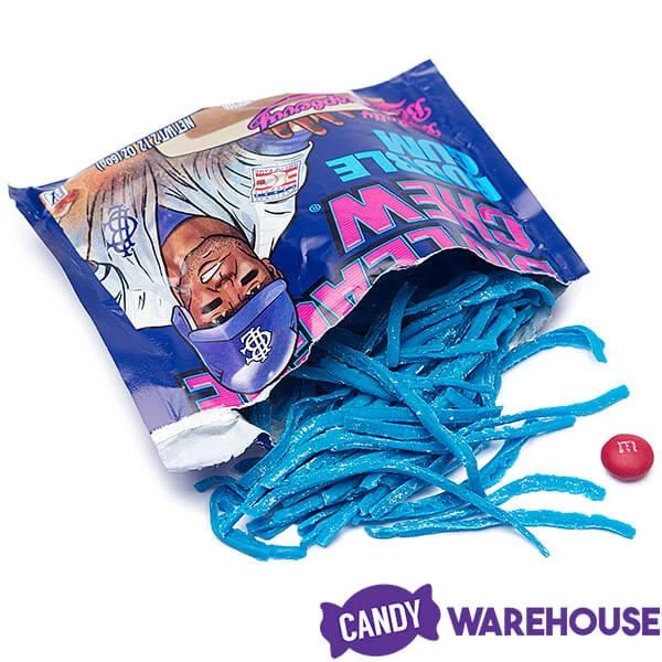 Big League Chew Bubble Gum Packs - Blue Raspberry: 12-Piece Box 3 Big League Chew Bubble Gum Packs - Blue Raspberry: 12-Piece Box - Image 3