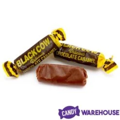 Black Cow Bite-Size Chocolate Caramel Candy: 160-Piece Tub -Best Candy Store black cow bite size chocolate caramel candy 160 piece tub candy warehouse 3