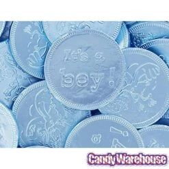 Blue Foiled Baby Boy Milk Chocolate Coins: 1LB Bag 7 Blue Foiled Baby Boy Milk Chocolate Coins: 1LB Bag -Best Candy Store blue foiled baby boy milk chocolate coins 1lb bag candy warehouse 4 c9236fca 1cc5 43bc a9f9 06edbae5cc8b