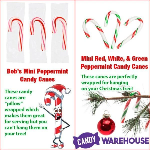 Bobs Sweet Stripes Mini Peppermint Candy Canes - Bulk: 1040-Piece Case 3 Bobs Sweet Stripes Mini Peppermint Candy Canes - Bulk: 1040-Piece Case - Image 3