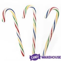 Bobs Sweet Stripes Rainbow Cherry Candy Canes: 12-Piece Box -Best Candy Store bobs sweet stripes rainbow cherry candy canes 12 piece box candy warehouse 3