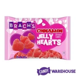 Brach's Cinnamon Jelly Hearts: 12-Ounce Bag -Best Candy Store brach s cinnamon jelly hearts 12 ounce bag candy warehouse 4