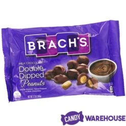 Brach's Double Dippers Milk Chocolate Covered Peanuts: 12-Ounce Bag -Best Candy Store brach s double dippers milk chocolate covered peanuts 12 ounce bag candy warehouse 5 8c62dab0 7d30 446f bbde 481fc16ff76b