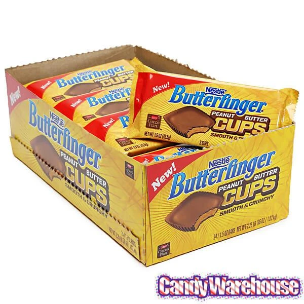 Butterfinger Peanut Butter Cups Candy Packs: 24-Piece Box 4 Butterfinger Peanut Butter Cups Candy Packs: 24-Piece Box - Image 4