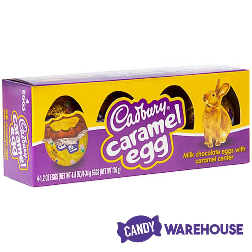 Cadbury Chocolate Caramel Eggs: 4-Piece Box 2 Cadbury Chocolate Caramel Eggs: 4-Piece Box - Image 2