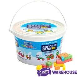 Candy Blox Building Blocks: 27-Ounce Tub -Best Candy Store candy blox building blocks 27 ounce tub candy warehouse 3