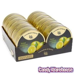 Cavendish & Harvey Hard Candy Drops Tins - Sour Lemon: 12-Piece Box -Best Candy Store cavendish and harvey hard candy drops tins sour lemon 12 piece box candy warehouse 3