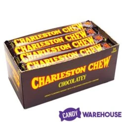 Charleston Chew Candy Bars - Chocolate: 24-Piece Box -Best Candy Store charleston chew candy bars chocolate 24 piece box candy warehouse 4