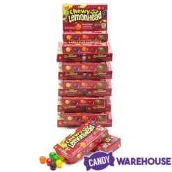 Chewy Lemonhead Fruit Mix Candy Mini Packs: 24-Piece Box -Best Candy Store chewy lemonhead fruit mix candy mini packs 24 piece box candy warehouse 3