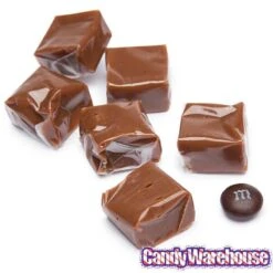 Chocolate Caramel Squares Candy: 5LB Bag -Best Candy Store chocolate caramel squares candy 5lb bag candy warehouse 3