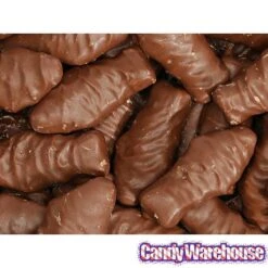Chocolate Covered Red Gummy Fish: 5LB Bag -Best Candy Store chocolate covered red gummy fish 5lb bag candy warehouse 3