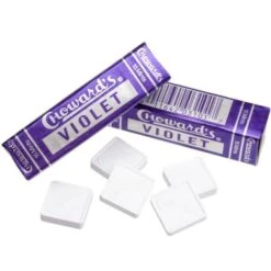 Choward's Violet Mint Squares Candy Packs: 24-Piece Box