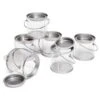 Clear Candy Pail With Metal Lid - 4-Ounce: 6-Piece Set