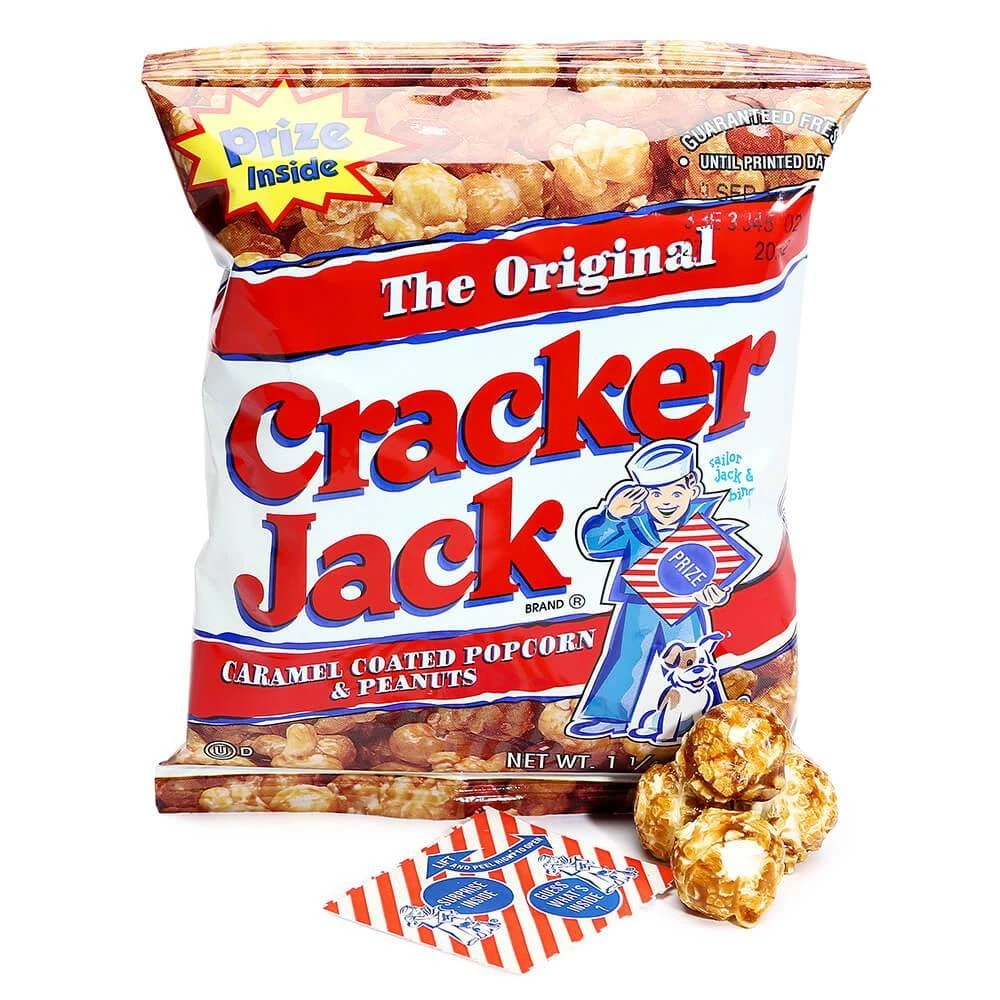 Cracker Jack Candy 1.25-Ounce Bags: 30-Piece Box 1 Cracker Jack Candy 1.25-Ounce Bags: 30-Piece Box