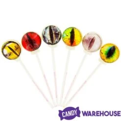 Creature Eyes Lollipops: 6-Piece Gift Pack -Best Candy Store creature eyes lollipops 6 piece gift pack candy warehouse 6