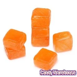 Cubes Hard Candy - Tangerine: 3LB Bag -Best Candy Store cubes hard candy tangerine 3lb bag candy warehouse 3