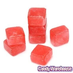 Cubes Hard Candy - Wild Cherry: 3LB Bag -Best Candy Store cubes hard candy wild cherry 3lb bag candy warehouse 3