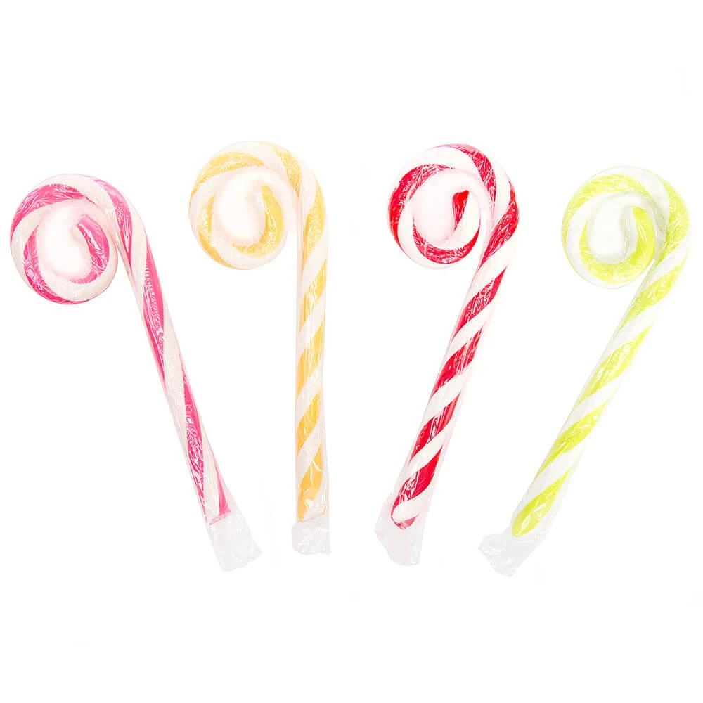 Curly Candy Canes: 8-Piece Box 1 Curly Candy Canes: 8-Piece Box