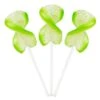 CurlyCutes Petite Crystal Ribbon Pops - Green Lime: 20-Piece Jar