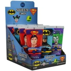 DC Comics Squeeze Candy Tubes: 12-Piece Display -Best Candy Store dc comics squeeze candy tubes 12 piece display candy warehouse 4