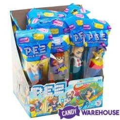 DC Superhero Girls PEZ Candy Packs: 12-Piece Display -Best Candy Store dc superhero girls pez candy packs 12 piece display candy warehouse 3