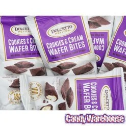 Dolcetto Cookies & Cream-Filled Wafer Bites Packs: 24-Piece Display -Best Candy Store dolcetto cookies and cream filled wafer bites packs 24 piece display candy warehouse 4 f7999958 1162 462f 89df 1a878aa98de4