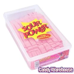 Dorval Sour Power Belts Candy - Strawberry: 150-Piece Tub -Best Candy Store dorval sour power belts candy strawberry 150 piece tub candy warehouse 3 1a4149b7 9178 4eaa 994b 66726d8bff02