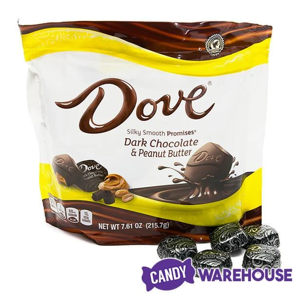 Dove Dark Chocolate Peanut Butter Squares: 28-Piece Bag 7 Dove Dark Chocolate Peanut Butter Squares: 28-Piece Bag - Image 7