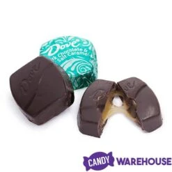 Dove Dark Chocolate Sea Salt Caramel Squares: 28-Piece Bag -Best Candy Store dove dark chocolate sea salt caramel squares 28 piece bag candy warehouse 4
