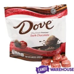 Dove Dark Chocolate Squares: 28-Piece Bag -Best Candy Store dove dark chocolate squares 28 piece bag candy warehouse 4