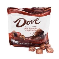 Dove Milk Chocolate Peanut Butter Squares: 28-Piece Bag