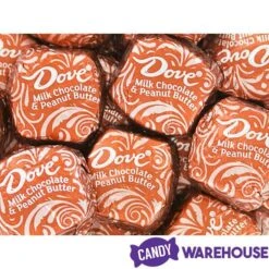 Dove Milk Chocolate Peanut Butter Squares: 28-Piece Bag -Best Candy Store dove milk chocolate peanut butter squares 28 piece bag candy warehouse 4
