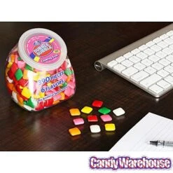 Dubble Bubble Assorted Chewing Gum Tabs: 390-Piece Desktop Tub -Best Candy Store dubble bubble assorted chewing gum tabs 390 piece desktop tub candy warehouse 5