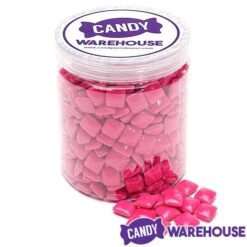 Dubble Bubble Chiclets Chewing Gum Tabs - Pink: 1.5LB Jar -Best Candy Store dubble bubble chiclets chewing gum tabs pink 1 5lb jar candy warehouse 5