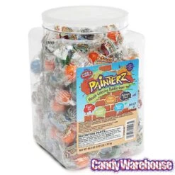 Dubble Bubble Painterz Mouth Coloring Bubble Gum: 240-Piece Tub -Best Candy Store dubble bubble painterz mouth coloring bubble gum 240 piece tub candy warehouse 3
