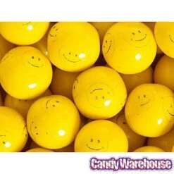Dubble Bubble Smiley Face 1-Inch Gumballs: 850-Piece Case -Best Candy Store dubble bubble smiley face 1 inch gumballs 850 piece case candy warehouse 4