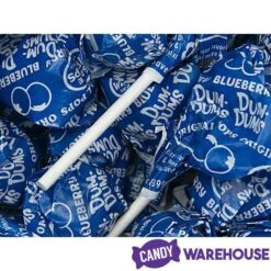 Dum Dums Royal Blue Party Pops - Blueberry: 75-Piece Bag -Best Candy Store dum dums royal blue party pops blueberry 75 piece bag candy warehouse 3