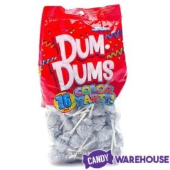 Dum Dums Silver Party Pops - Tropical Berry: 75-Piece Bag -Best Candy Store dum dums silver party pops tropical berry 75 piece bag candy warehouse 3
