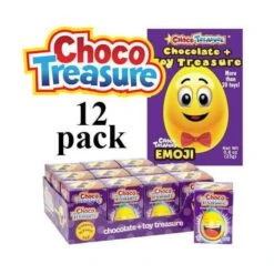 Emoji ChocoTreasure Surprise Eggs With Toy Inside: 12-Piece Box -Best Candy Store emoji chocotreasure surprise eggs with toy inside 12 piece box candy warehouse 8
