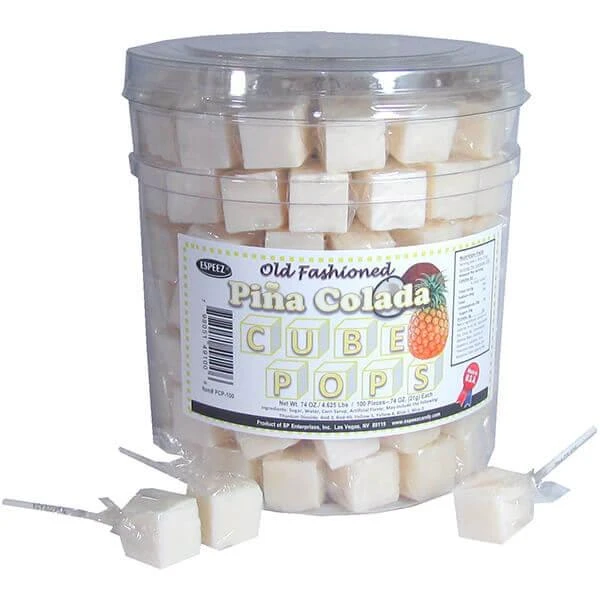 Espeez Cube Pops - Pina Colada: 100-Piece Tub 1 Espeez Cube Pops - Pina Colada: 100-Piece Tub